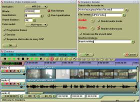 Cinelerra with Render Dialog