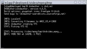 dvdauthor Creating the DVD Filesystem