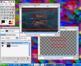 Using Gimp to Create the Menu Subtitle Buttons